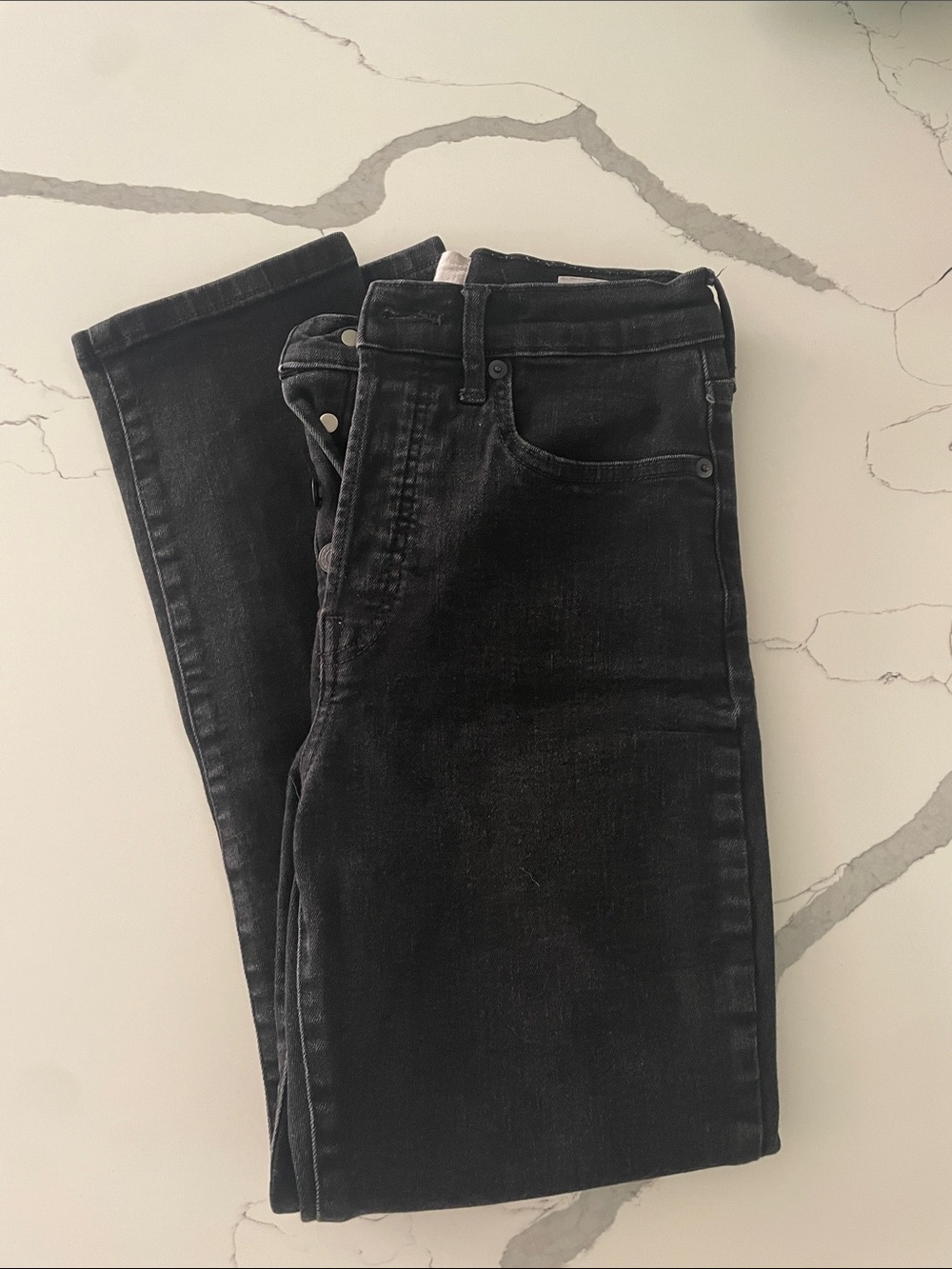 Everlane High Rise Slim Straight Ankle Jeans